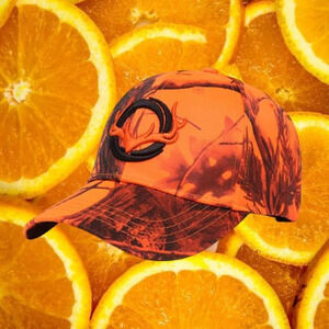 Orange Camo Embroidered Baseball Cap Sports Cap Hip Hop Dad Hat Adjustable‎